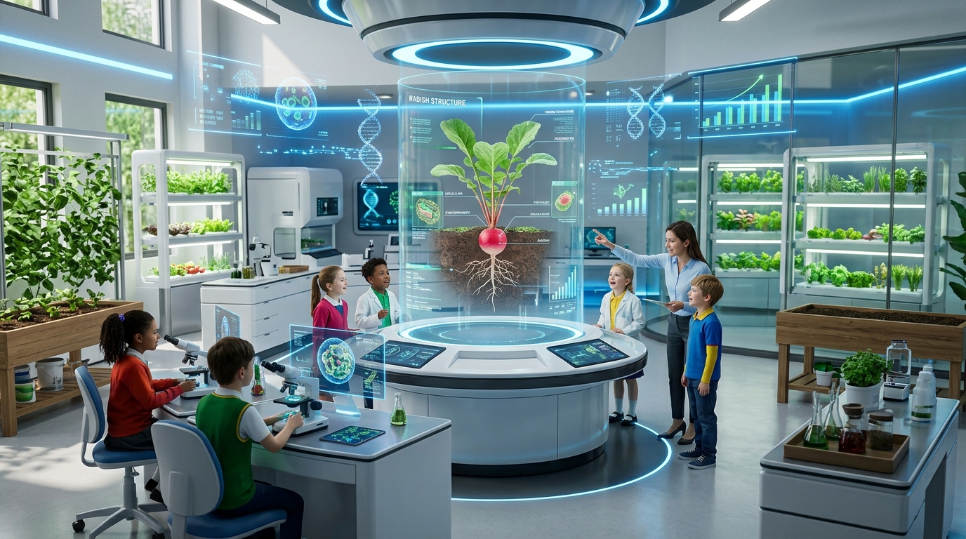 未来感 AI 生物实验室